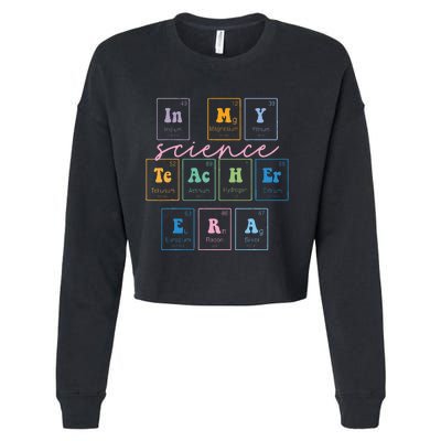 In My Science Teacher Era Funny Science Teacher Cropped Pullover Crew