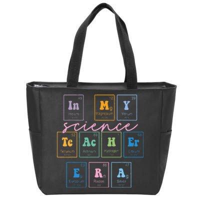 In My Science Teacher Era Funny Science Teacher Zip Tote Bag