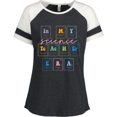 In My Science Teacher Era Funny Science Teacher Enza Ladies Jersey Colorblock Tee