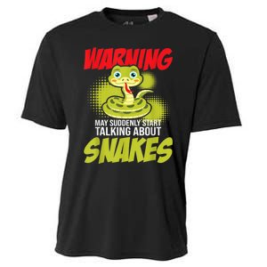 I May Start Talking About Snakes Snake Lover Zoo Zookeeper Cooling Performance Crew T-Shirt