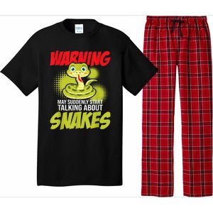 I May Start Talking About Snakes Snake Lover Zoo Zookeeper Pajama Set