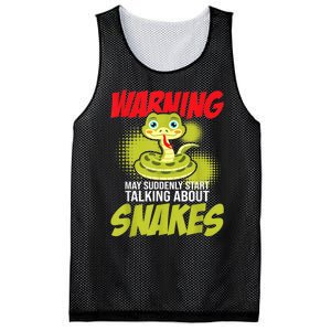 I May Start Talking About Snakes Snake Lover Zoo Zookeeper Mesh Reversible Basketball Jersey Tank