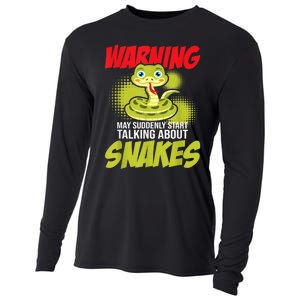 I May Start Talking About Snakes Snake Lover Zoo Zookeeper Cooling Performance Long Sleeve Crew