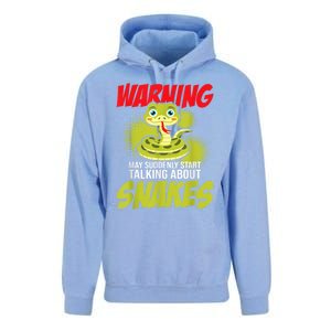 I May Start Talking About Snakes Snake Lover Zoo Zookeeper Unisex Surf Hoodie