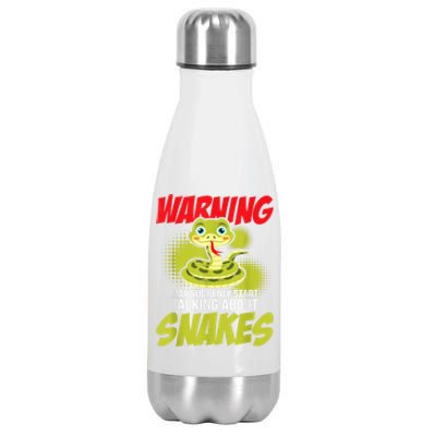 I May Start Talking About Snakes Snake Lover Zoo Zookeeper Stainless Steel Insulated Water Bottle