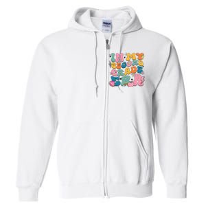 In My Second Grade Era Back To School 2nd Grade Teacher Full Zip Hoodie