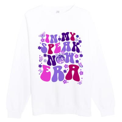 In My Speak Now Era Groovy Speak Now Era Premium Crewneck Sweatshirt