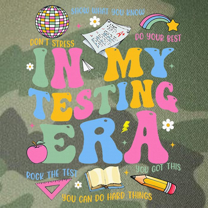 In My State Testing Era Teachers Funny Test Day Legacy Tie Dye Trucker Hat