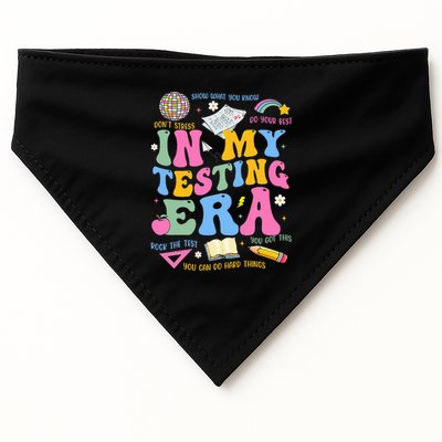 In My State Testing Era Teachers Funny Test Day USA-Made Doggie Bandana