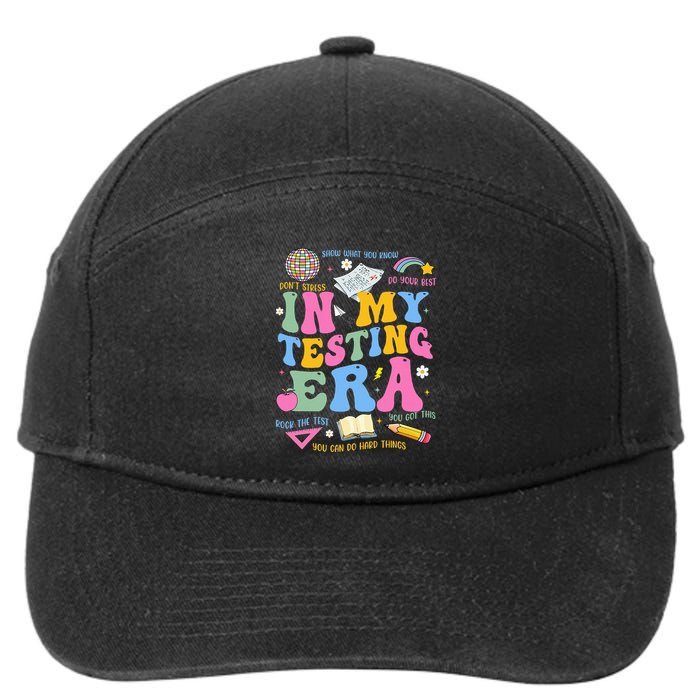 In My State Testing Era Teachers Funny Test Day 7-Panel Snapback Hat