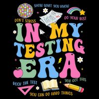 In My State Testing Era Teachers Funny Test Day 7-Panel Snapback Hat