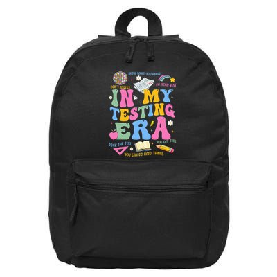 In My State Testing Era Teachers Funny Test Day 16 in Basic Backpack