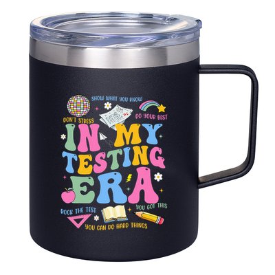 In My State Testing Era Teachers Funny Test Day 12oz Stainless Steel Coffee Mug