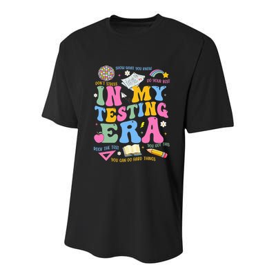 In My State Testing Era Teachers Funny Test Day Youth Performance Sprint T-Shirt