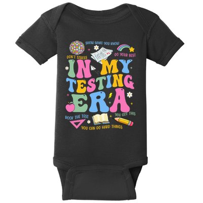 In My State Testing Era Teachers Funny Test Day Baby Bodysuit