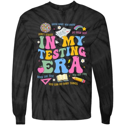 In My State Testing Era Teachers Funny Test Day Tie-Dye Long Sleeve Shirt