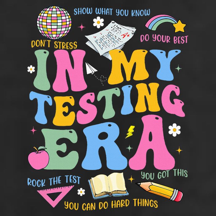 In My State Testing Era Teachers Funny Test Day Microfiber Hand Towel
