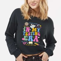 In My State Testing Era Teachers Funny Test Day Cropped Pullover Crew