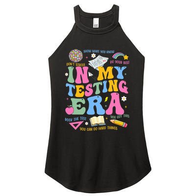 In My State Testing Era Teachers Funny Test Day Women's Perfect Tri Rocker Tank