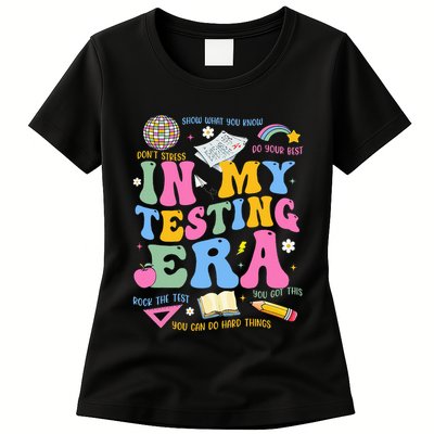 In My State Testing Era Teachers Funny Test Day Womens T-Shirt