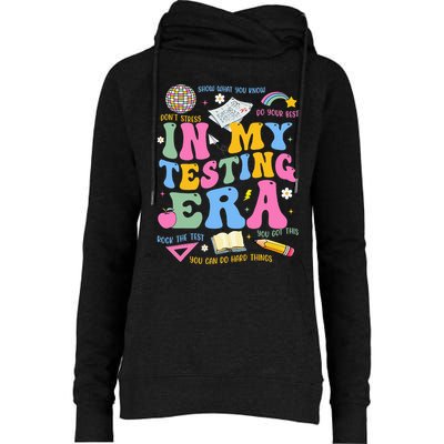 In My State Testing Era Teachers Funny Test Day Womens Funnel Neck Pullover Hood