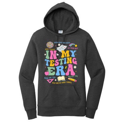 In My State Testing Era Teachers Funny Test Day Women's Pullover Hoodie
