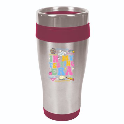 In My State Testing Era Teachers Funny Test Day 16oz Travel Tumbler