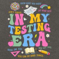In My State Testing Era Teachers Funny Test Day Cotton Canvas Backpack