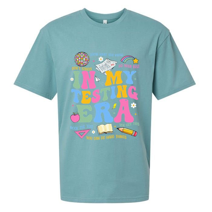 In My State Testing Era Teachers Funny Test Day Sueded Cloud Jersey T-Shirt
