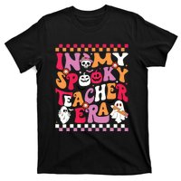 In My Spooky Teacher Era Groovy Ghost Teacher Halloween T-Shirt