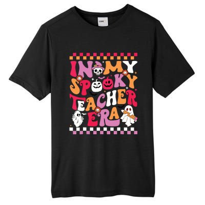 In My Spooky Teacher Era Groovy Ghost Teacher Halloween Tall Fusion ChromaSoft Performance T-Shirt