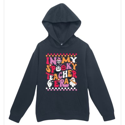 In My Spooky Teacher Era Groovy Ghost Teacher Halloween Urban Pullover Hoodie