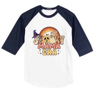 In My Spooky Mama Era Halloween Groovy Witchy Spooky Mama Cool Gift Baseball Sleeve Shirt