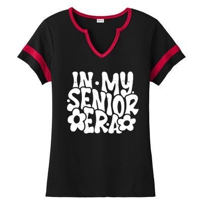 In My Senior Era School Graduation Graduate Ladies Halftime Notch Neck Tee