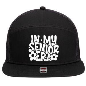 In My Senior Era School Graduation Graduate 7 Panel Mesh Trucker Snapback Hat