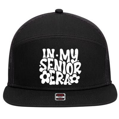 In My Senior Era School Graduation Graduate 7 Panel Mesh Trucker Snapback Hat