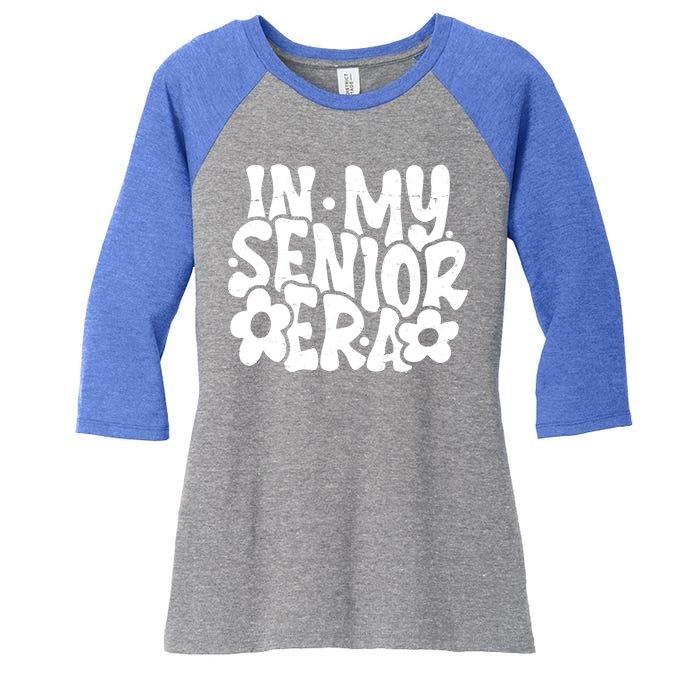 In My Senior Era School Graduation Graduate Women's Tri-Blend 3/4-Sleeve Raglan Shirt