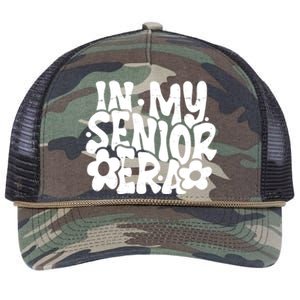 In My Senior Era School Graduation Graduate Retro Rope Trucker Hat Cap