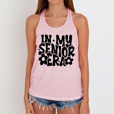 In My Senior Era School Graduation Graduate Women's Knotted Racerback Tank