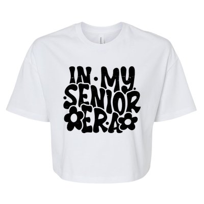 In My Senior Era School Graduation Graduate Bella+Canvas Jersey Crop Tee