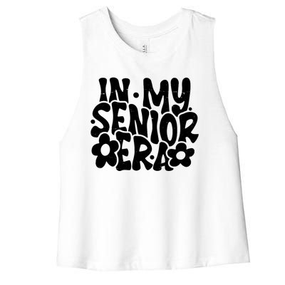 In My Senior Era School Graduation Graduate Women's Racerback Cropped Tank