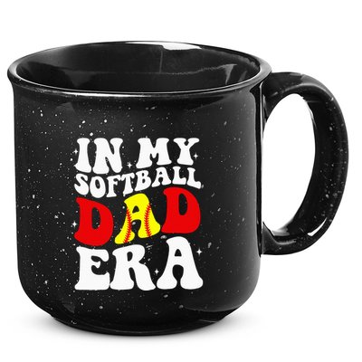 In My Softball Dad Era Softball Dad 15oz Campfire Ceramic Mug