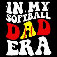 In My Softball Dad Era Softball Dad Drawstring Bag