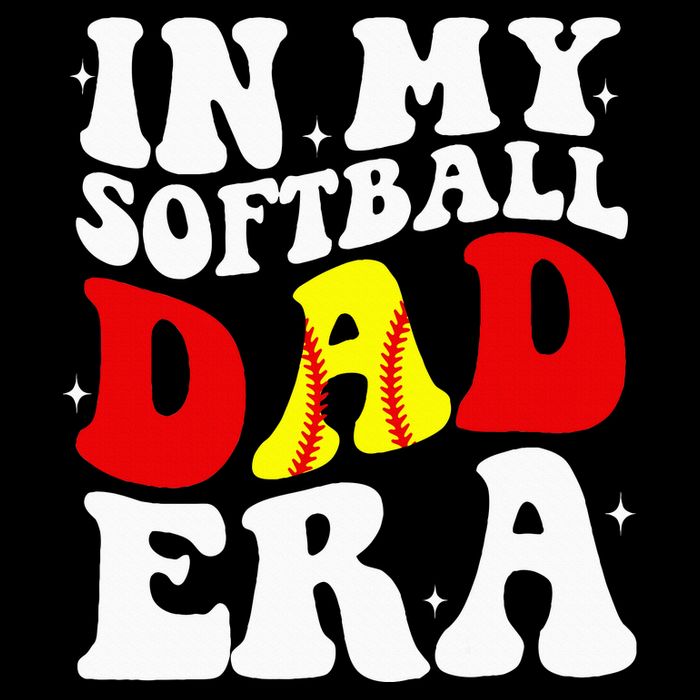 In My Softball Dad Era Softball Dad Drawstring Bag
