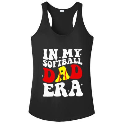 In My Softball Dad Era Softball Dad Ladies PosiCharge Competitor Racerback Tank