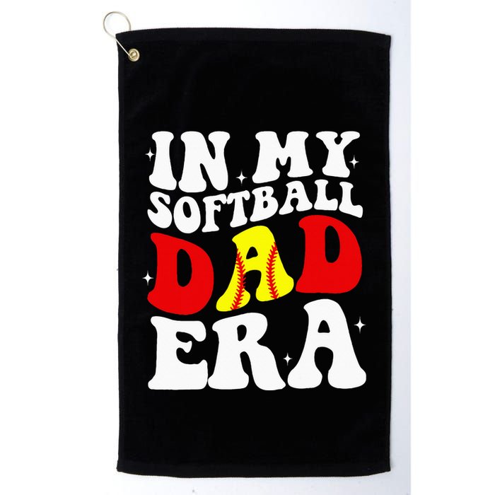 In My Softball Dad Era Softball Dad Golf Towel