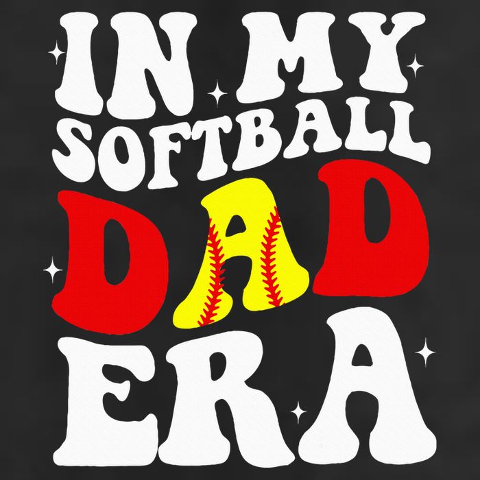 In My Softball Dad Era Softball Dad Golf Towel