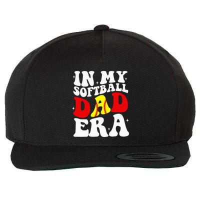 In My Softball Dad Era Softball Dad Wool Snapback Cap