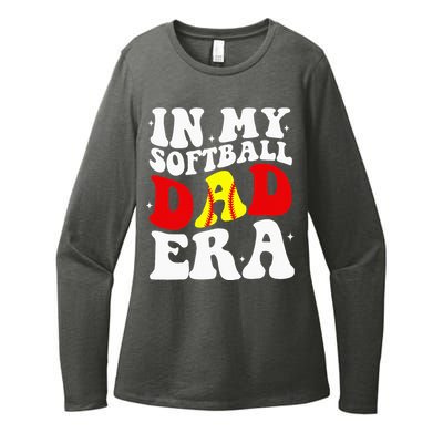 In My Softball Dad Era Softball Dad Womens CVC Long Sleeve Shirt