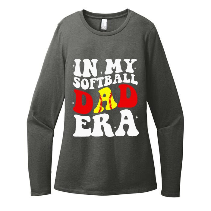 In My Softball Dad Era Softball Dad Womens CVC Long Sleeve Shirt